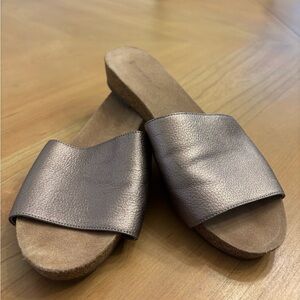 Chocolat Blu Metallic Brown Sandals